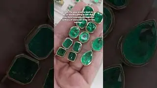 Why Matched Emerald EarringsAre Rare: big Emerald cut, pear, cushion, oval and square stud earrings