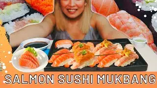 ASMR/Mukbang Salmon Sushi!🍣 | Ochi Bernadas