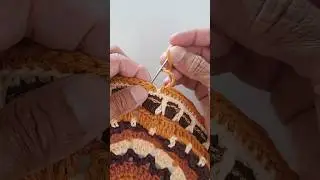 Crochet Mandala Placemat Step by Step: (18/21) The secret to the perfect finish!