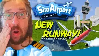 SimAirport Start From Nothing Part 11: SECOND RUNWAY! ✈️✈️
