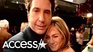David Schwimmer & Jennifer Aniston Hug In ‘Friends’ Reunion Pic