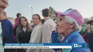 85-year-old woman completes 50th Mackinac Bridge walk