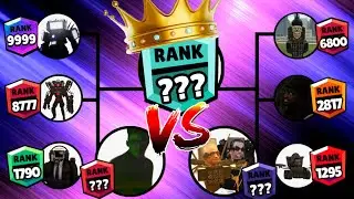 Skibidi Toilet Brawl Stars Rank Up Tournament|SECRET AGENT vs Upgraded SCIENTIST Toilet + G-MAN 4.0