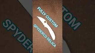 Fully customized spyderco delica wharncliffe #edc #blade