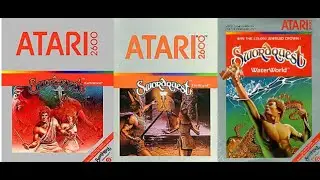 Swordquest Earthworld, Swordquest Fireworld and Swordquest Waterworld for Atari 2600