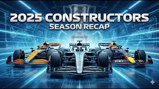 F1 2025 Constructors' Championship Standings: Race by Race Animation