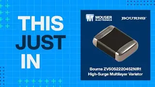 Bourns ZV50S2220452NIR1 High-Surge Multilayer Varistor: This Just In | Mouser Electronics