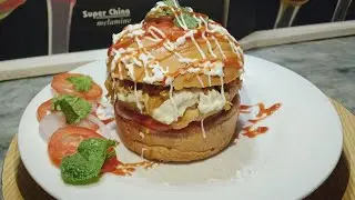 UNIQUE Style Yummy Chicken Cheese Achari Burger By [KITCHEN WITH AAILAH]