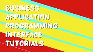 Business Application Programming Interface tutorials 16