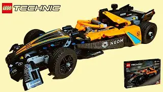 LEGO Technic NEOM McLaren Formula E Team (42169) Speed Build & Review