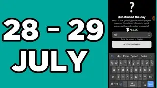 Dropee Question Of The Day Code 28 & 29 July  | Today Dropee Question Of The Day Answer | AGP