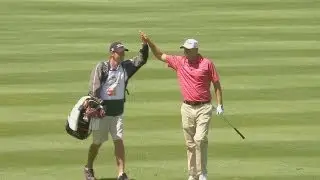 Bill Haas holes out on a par-5 Thursday at Bay Hill