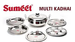 Gas Stove Friendly Multi Utility Kadhai Set with Lid and 5 Plates