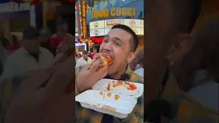 Trying CRAZY FOOD on the Las Vegas Strip🌭 #shorts #lasvegas