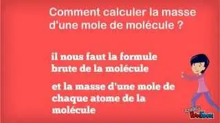 Masse molaire mol&eacute;culaire