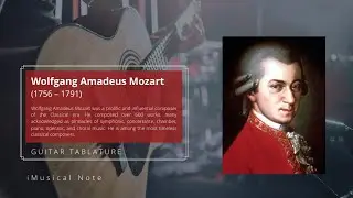 Guitar TAB - Wolfgang Amadeus Mozart : Minuet In G | Tutorial Sheet Lesson #iMn