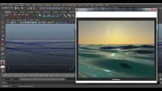 Ocean Creation, Physical Sun and Sky,  Batch Rendering Maya 2013