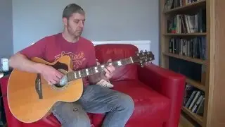 Guitar DEMO: Takamine EG523 Electro Acoustic (left handed) Upside down.