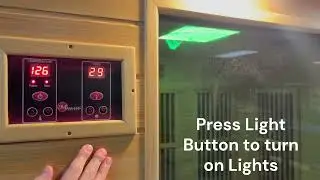 Walkthrough of Golden Designs, Dynamic, and Maxxus Infrared Saunas Chromotherapy Lighting