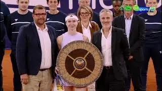Award ceremony Svitolina became the champion of the WTA 250 tournament in France!