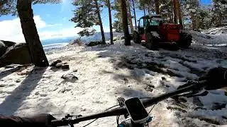 Una Hoya de San Blas con nieve