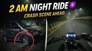 Live Accident 😰 | MT 15 Night Ride | Raw sound Of Yamaha MT-15 