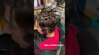 Short hair Crochet method dreadlocks install. Are we interested in full length tutorials? Lmk!