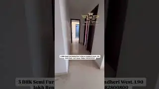 3 BHK for lease at Andheri West. #3bhk  #3bhkforrent  #3bhkflats  #andheriwest #semifurnishedflat