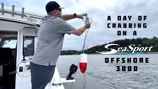 Crabbing on a Sea Sport Offshore 3000 in the Pacific Northwest 
