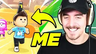 I'M IN ROBLOX DROP BLOX! (Roblox Fall Guys)