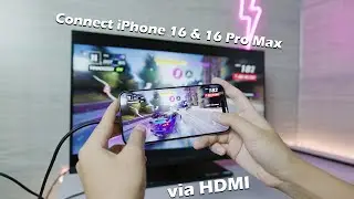 Как подключить iPhone 16 и 16 Pro Max к монитору через кабель HDMI