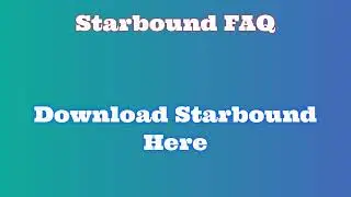 Simple Installation Steps for Starbound