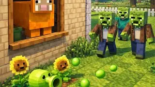 Mod de Minecraft bedrock pvz (app MCPEDL mod PLANTS VS ZOMBIES CLASSIC)