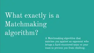 The Possibility of A Matchmaking Algorithm In Pokemon Go Battle League