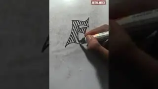 𝐅 - How to write a Latter 'f' in design #art4latter #shorts  #youtubeshorts  #shortvideo