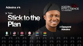 Придерживайтесь плана | Adesina Intelligence