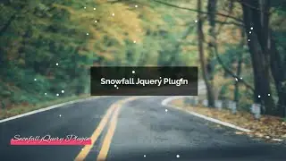 Snowfall jQuery plugin ( snowfall animation on webpage)