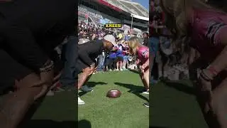 When @JennaBandy21 challenged Ray Lewis at the Pro Bowl games!