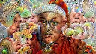 Santa Meets Google Deep Dream (used 80 times)