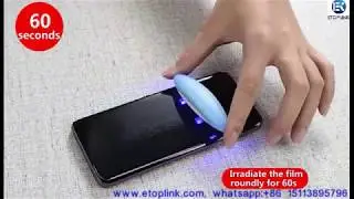 ETOPLINK Nano Liquid UV Full Glue Tempered Glass instruction Usage