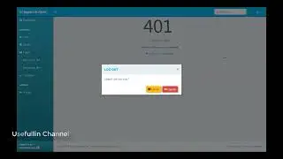 Easy Pop-up Dialog / Logout Dialog HTML bootstrap