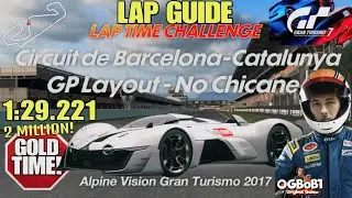 VGT in Barcelona-Catalunya! Easy 2 Million Lap guide|Alpine VGT '17|GOLD