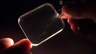 RGB LED Keychain with Blank Acrylic Plate Button Switch TDL-MCP1