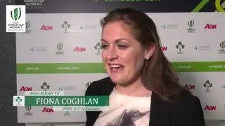 Irish Rugby TV: Fiona Coghlan At The WRWC Logo Launch