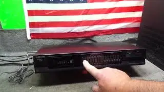 DEMO OF SONY SEQ-300 7 BAND GRAPHIC EQ FOR SALE