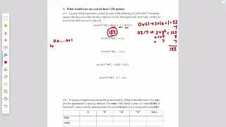 COS217 Spring 2020 Midterm Problem 1