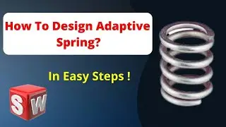 Adaptive Helical Spring Design and Assembly for Cam and Follower Mechanism in Easy Steps!!🔥