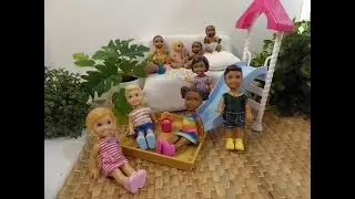 BARBIE SKIPPER BABYSITTERS INC SETS UNBOXING REVIEW + KIDS ARE HAVING FUN IN THE PLAYGROUND!!
