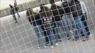 Dancing behind people