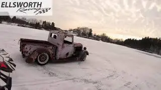 RAT RODS DRIFTING ON ICE